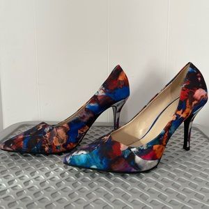 Nine west multicolored heels